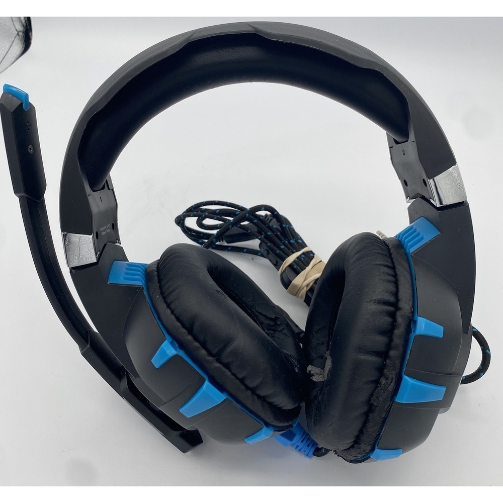 Phenom Gaming Headset Blue/Black LED Dark Light/Microphone MI-VGH13